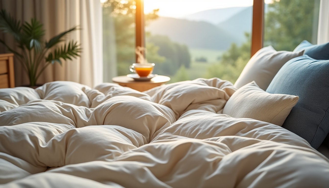 découvrez nos conseils pour choisir la couette synthétique idéale pour un sommeil confortable. apprenez à sélectionner la meilleure épaisseur, le matériau adéquat et les caractéristiques qui favorisent une bonne nuit de sommeil.