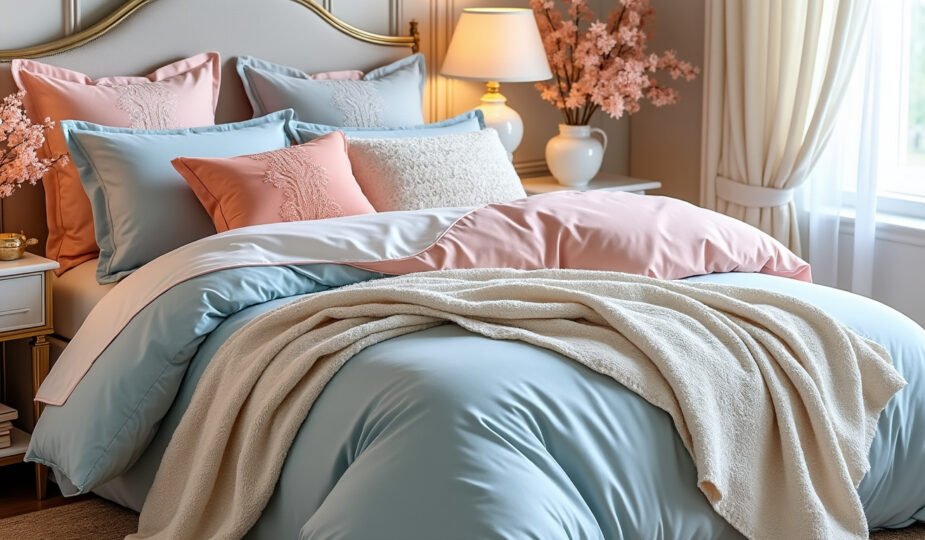 découvrez l'art de transformer votre chambre avec nos couettes et housses assorties. créez une atmosphère harmonieuse et élégante, tout en garantissant confort et chaleur à votre lit. explorez notre sélection pour un intérieur stylé et cocooning.